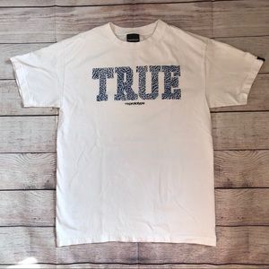 White and Blue ‘TRUE’ Prototype Tee